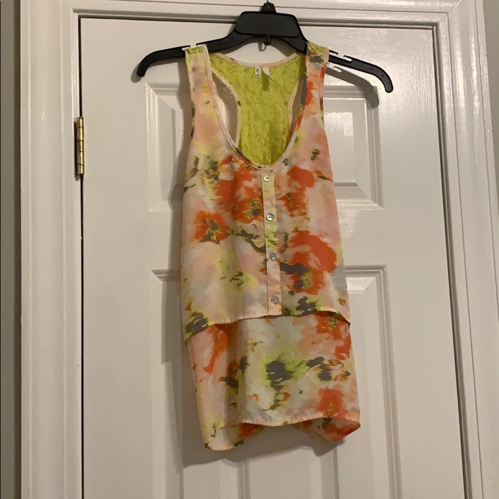 Floral tank top